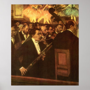 Poster A Orquestra da Ópera por Edgar Degas, Arte Antiga