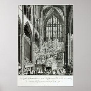 Poster A orquestra e os executores em Westminster