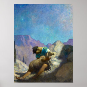 Poster A Ovelha Perdida, 1926 por Newell Convers Wyeth