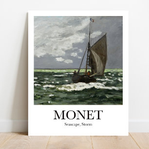 Poster A paisagem, Tempestade de Claude Monet