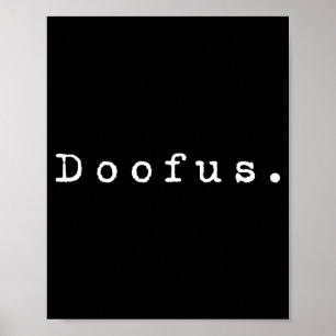 Poster A Palavra Doofus _ Um Design dos Anos 90 que Diz D
