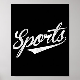 Poster A palavra Esporte Um design irônico engraçado que