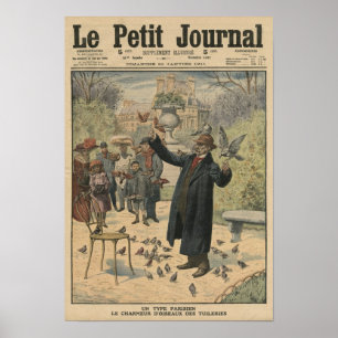 Pôster A Parisian type, the bird charmer of the