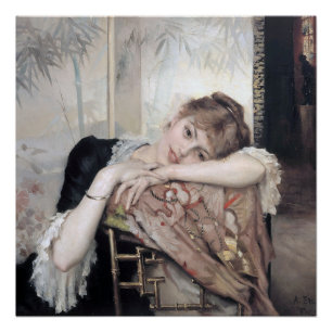 Pôster A Parisiense por Albert Edelfelt 1883