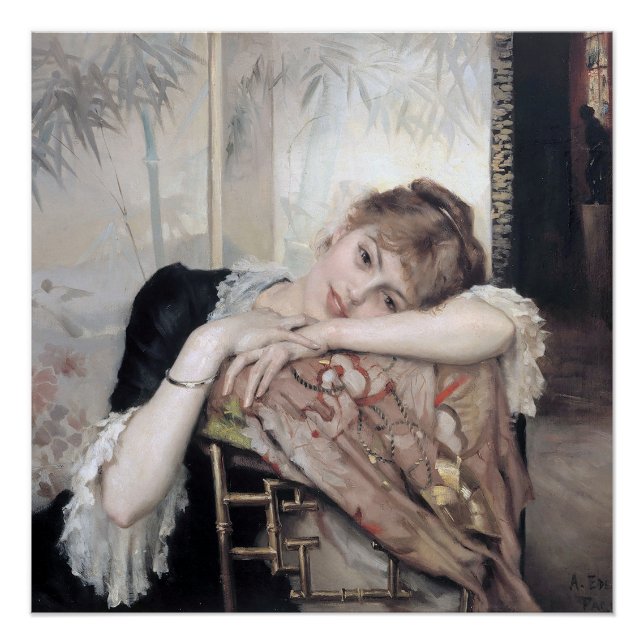 Pôster A Parisiense por Albert Edelfelt 1883 (Frente)