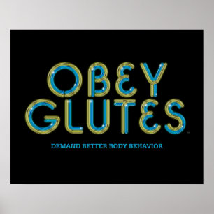 Pôster A PARTE SUPERIOR obedece Glutes