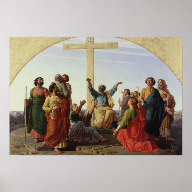 Pôster A Partida dos Apóstolos, 1845 (Frente)