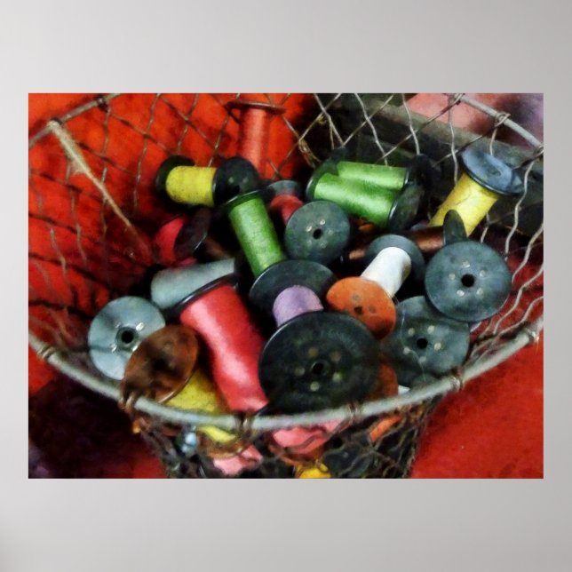 Pôster A PARTIR DE US$ 20 - Cesta de fios com rosca (Frente)