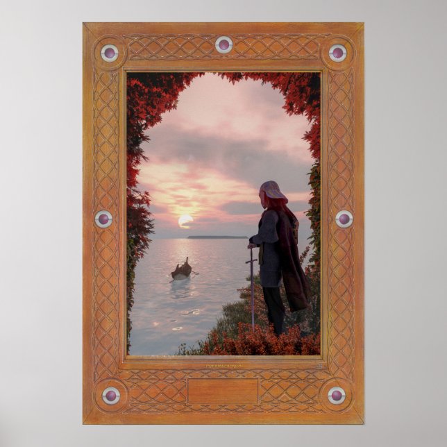 Poster A passagem de Arthur para Lundy, Ilha de Avalon (Frente)