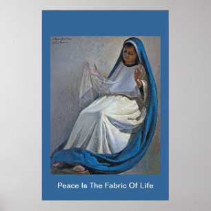 Poster a paz é o tecido da vida
