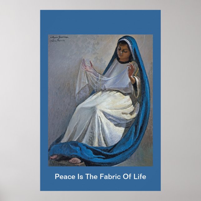 Poster a paz é o tecido da vida (Frente)