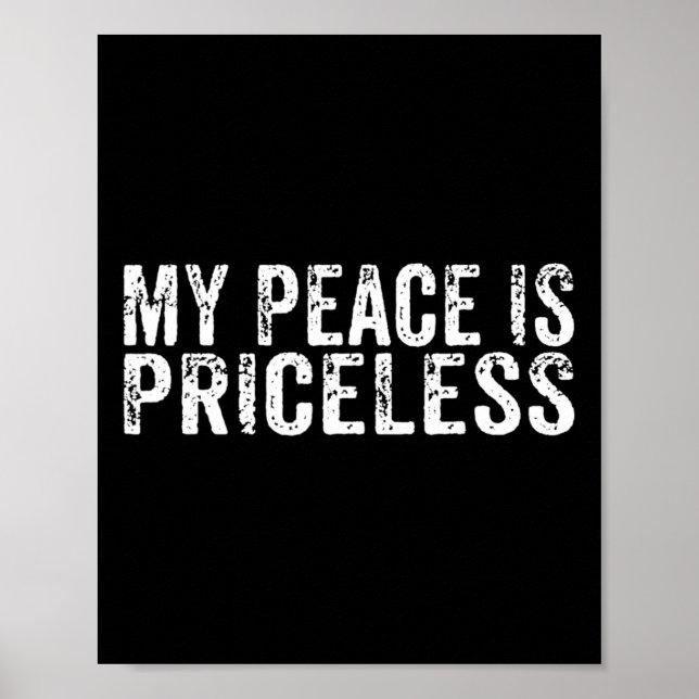 Poster A Paz É Uma Autoconsciência De Saúde Mental Sem Pr (Frente)