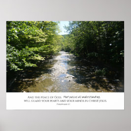 Poster A paz que passa por toda a compreensão.