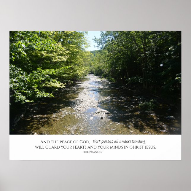 Poster A paz que passa por toda a compreensão. (Frente)