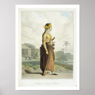 Pôster A Peng'anten Lanang or Bridegroom, plate 19 from V