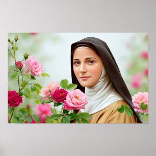 Poster A Pequena Flor: Ruas. Thérèse de Lisieux