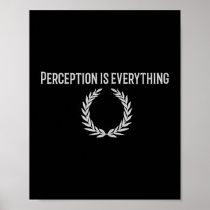 Poster A Percepção É Tudo O Que Está No Topo Da Cotação E