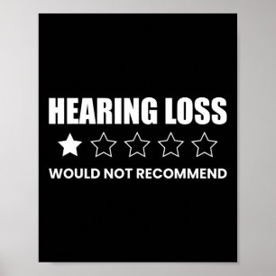 Poster A Perda Da Audição Não Recomendaria