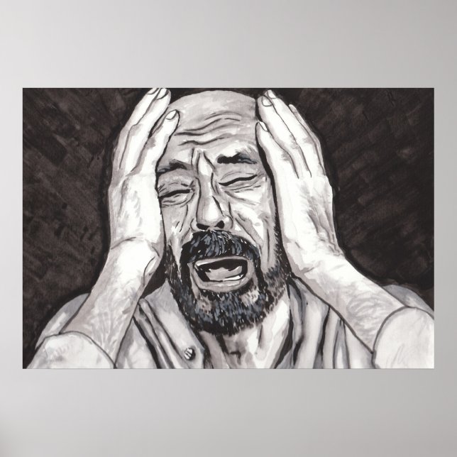 Poster A perda de um amado, a tristeza (Frente)