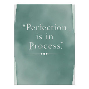 Pôster A perfeição está no processo