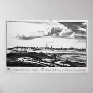 Pôster A perspectiva da cidade de Glasgow