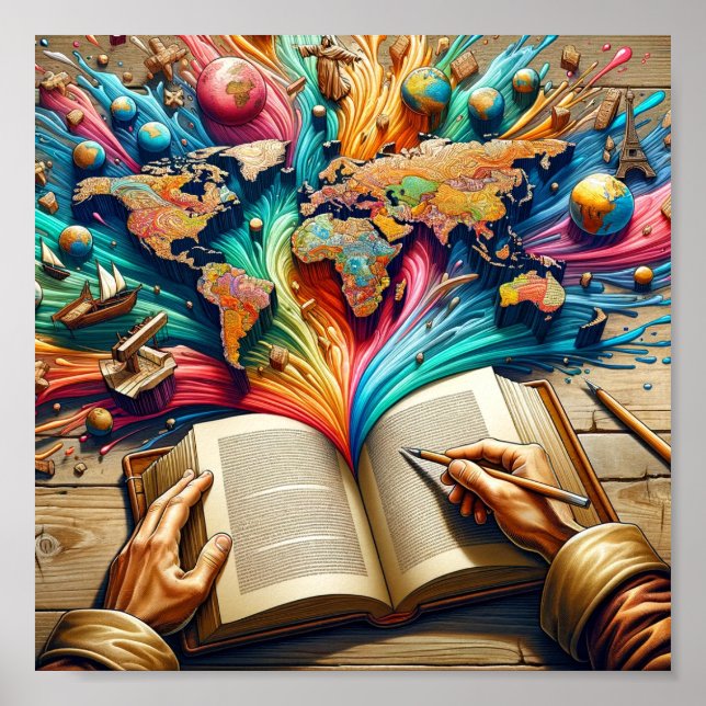 Poster A Perspectiva do Escritor (Frente)