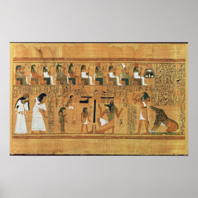 Poster A Pesagem do Coração contra a Pena da (Frente)