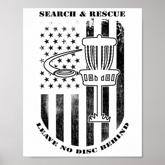 Poster A Pesquisa E O Resgate De Golf De Disco Não Deixam (Frente)