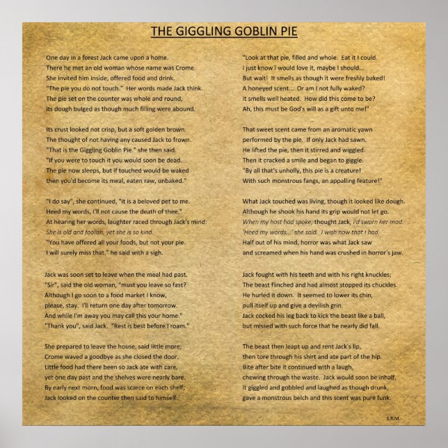 POSTER A PIA GOBLIN GIGGLING (Frente)