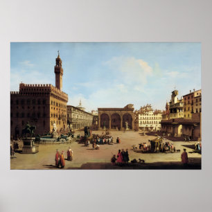 Pôster A Piazza della Signoria em Florença