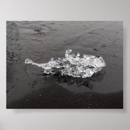 Poster A piece of Ice in the Diamond beach