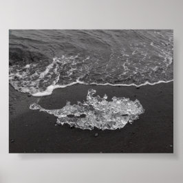 Poster A piece of Ice in the Diamond beach