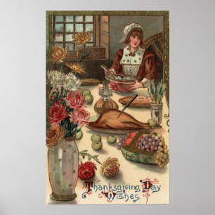 Poster A Pilgrim Woman's Table