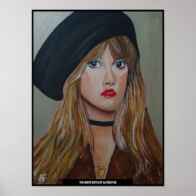 Poster A pintura da bruxa branca por Alfred Fox (Frente)