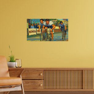 Poster A pintura da disputa em três das Paris-Roubaix de 