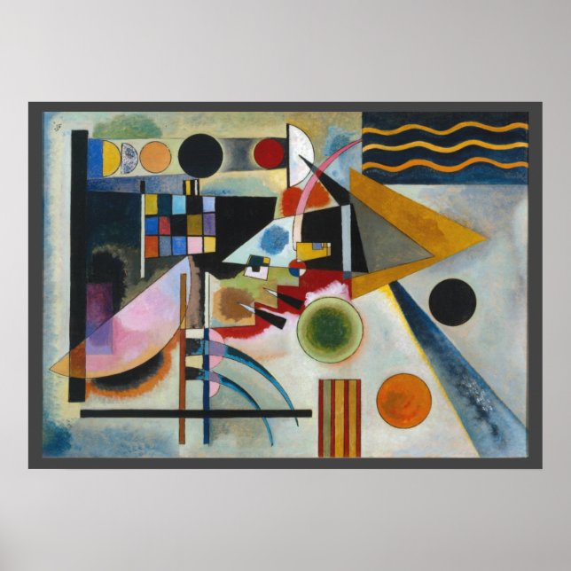Poster A pintura de Abstrato Swing de Kandinsky (Frente)