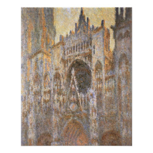 Pôster A pintura de Claude Monet, Catedral de Rouen 02,