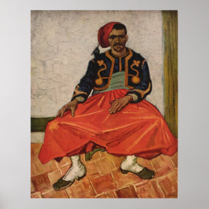 Pôster A pintura de Vincent van Gogh "o Zouave" (1888)