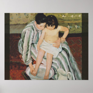Poster A Pintura do Banho de Mary Cassatt Child