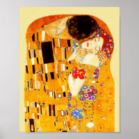 A pintura do Beijo por Gustav Klimt
