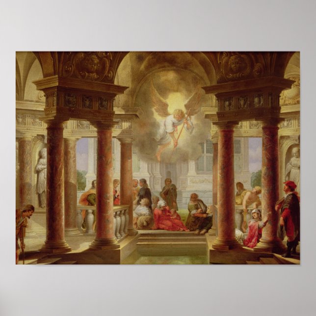 Pôster A Piscina de Bethesda, 1645 (Frente)