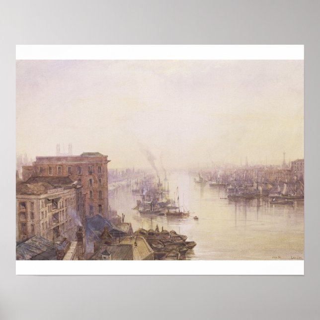 Poster A Piscina do Hotel Adelaide, Ponte de Londres (Frente)