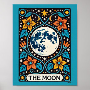 Poster A Placa De Tarô Da Lua Cheia Luna
