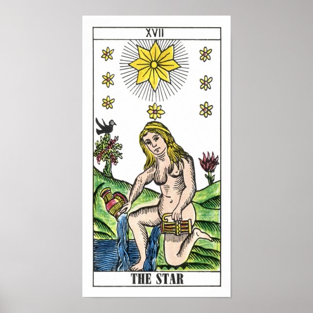 Poster A Placa de Tarot Star (Frente)