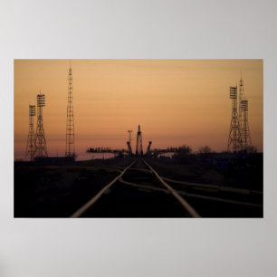 Pôster A plataforma de lançamento de Soyuz