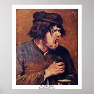 Poster A poção amarga por Adriaen Brouwer