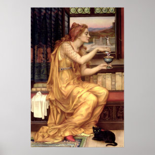 Poster A Poção do Amor pela Pré-Raphaelite Evelyn de Morg