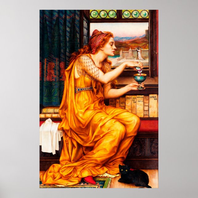 Poster A Poção do Amor por Evelyn de Morgan (Frente)