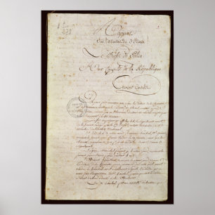 Poster A polícia relata do assistente a Napoleon