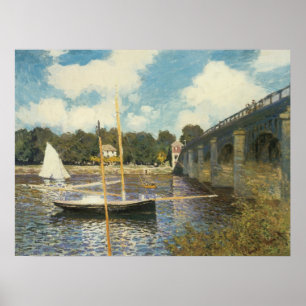 Pôster A ponte da estrada em Argenteuil por Claude Monet